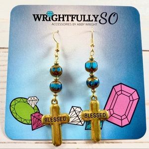 Handmade Cross Earrings- Spring/ Easter